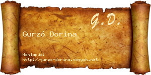 Gurzó Dorina névjegykártya