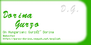 dorina gurzo business card
